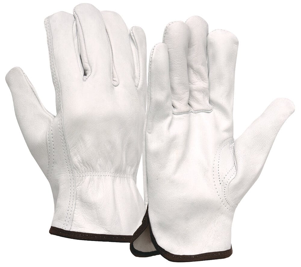 Pyramex GL3001K Goatskin Leather Driver Gloves w/ Keystone Thumb (12 Pair)