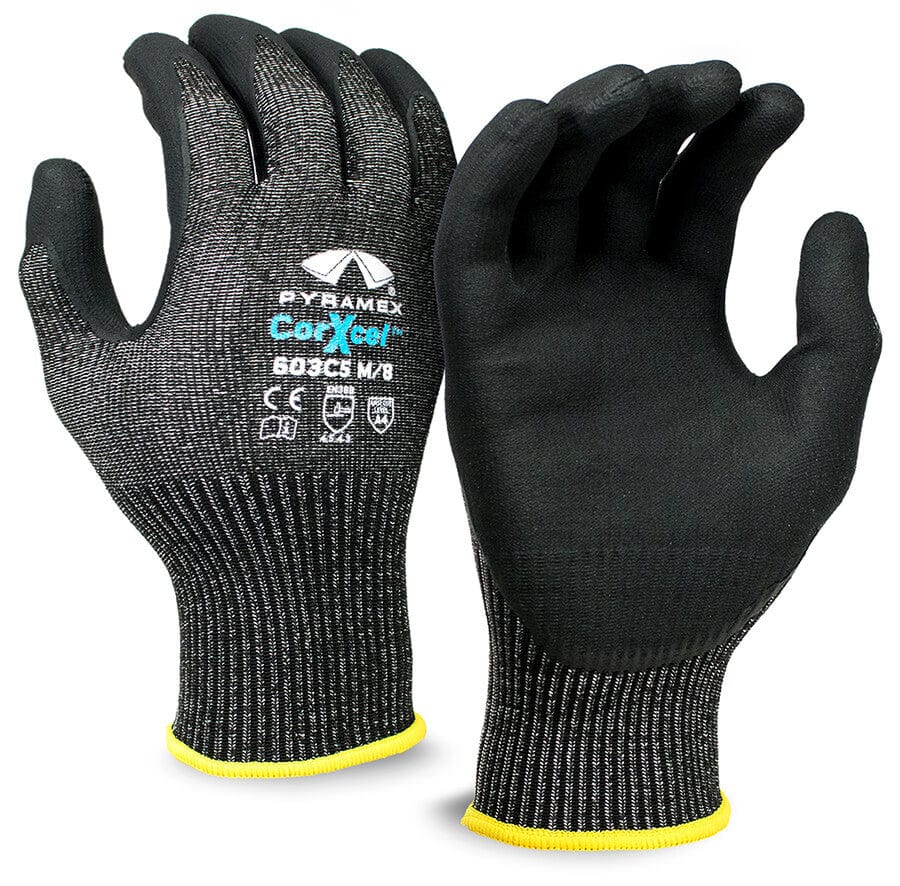 Pyramex GL603C5 Series Cut-Resistant Micro-Foam Nitrile Gloves