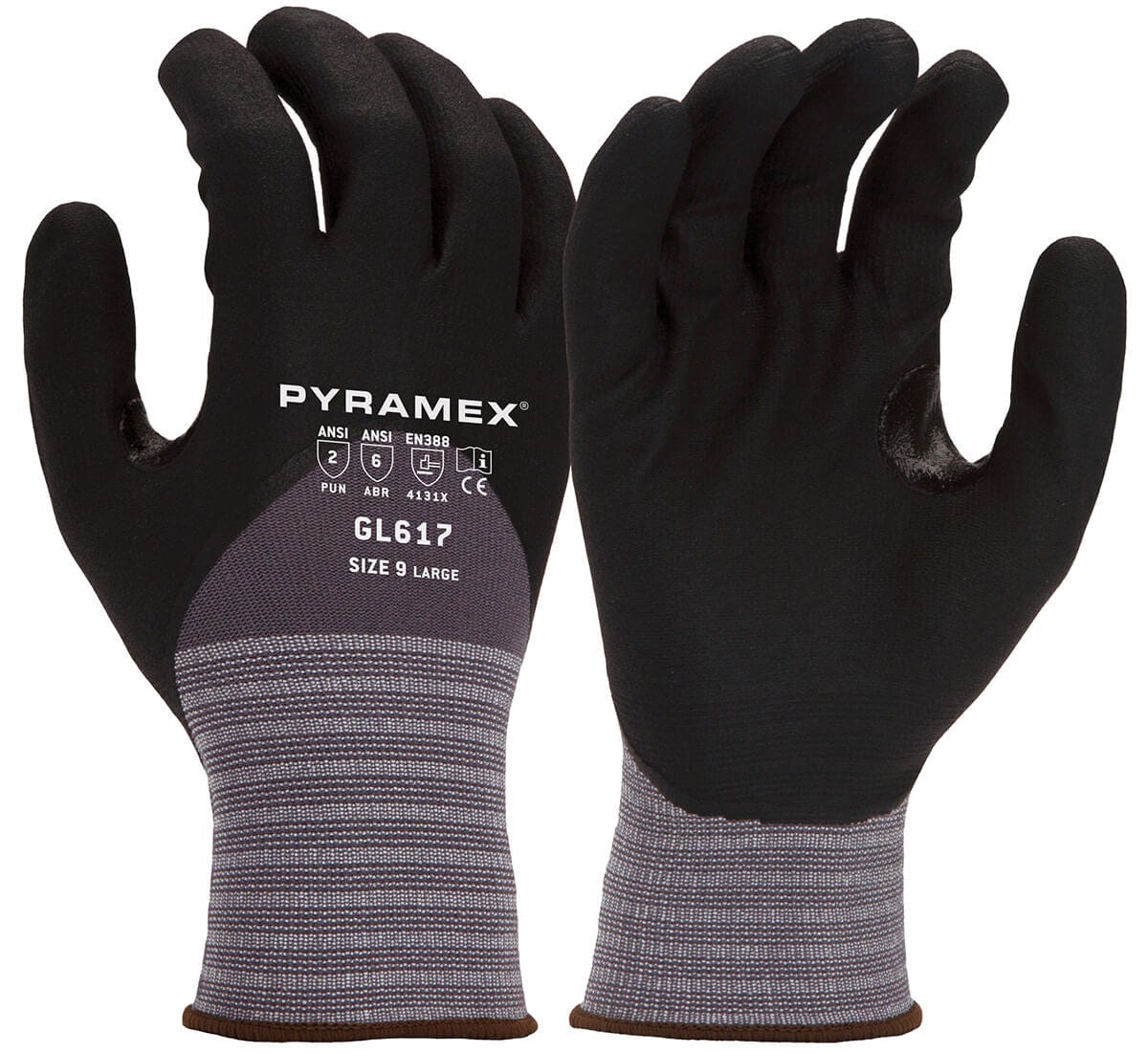 Pyramex GL617 Puncture-Resistant Nitrile Foam Dipped Gloves GL617