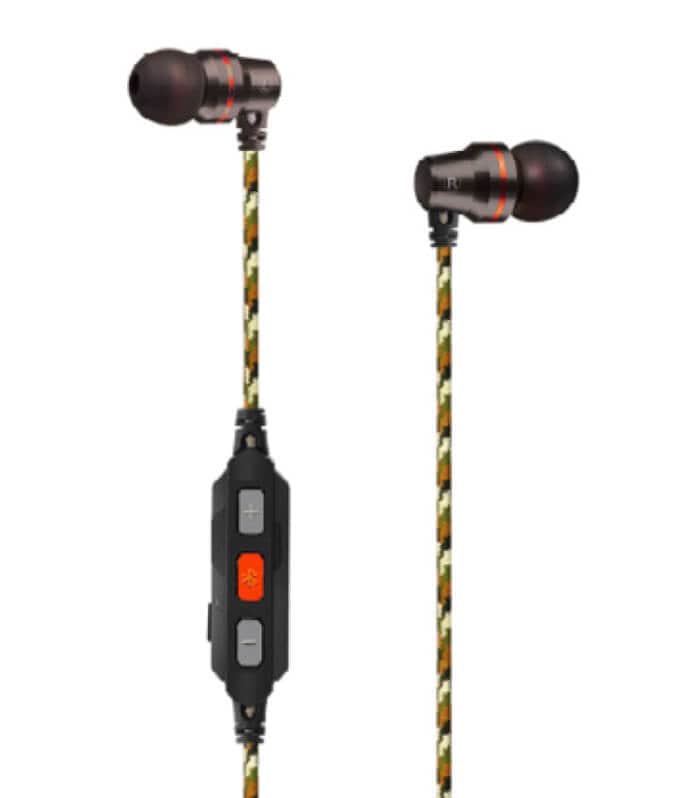 Walker's Passive Bluetooth Flexible Rope Earbud Headset