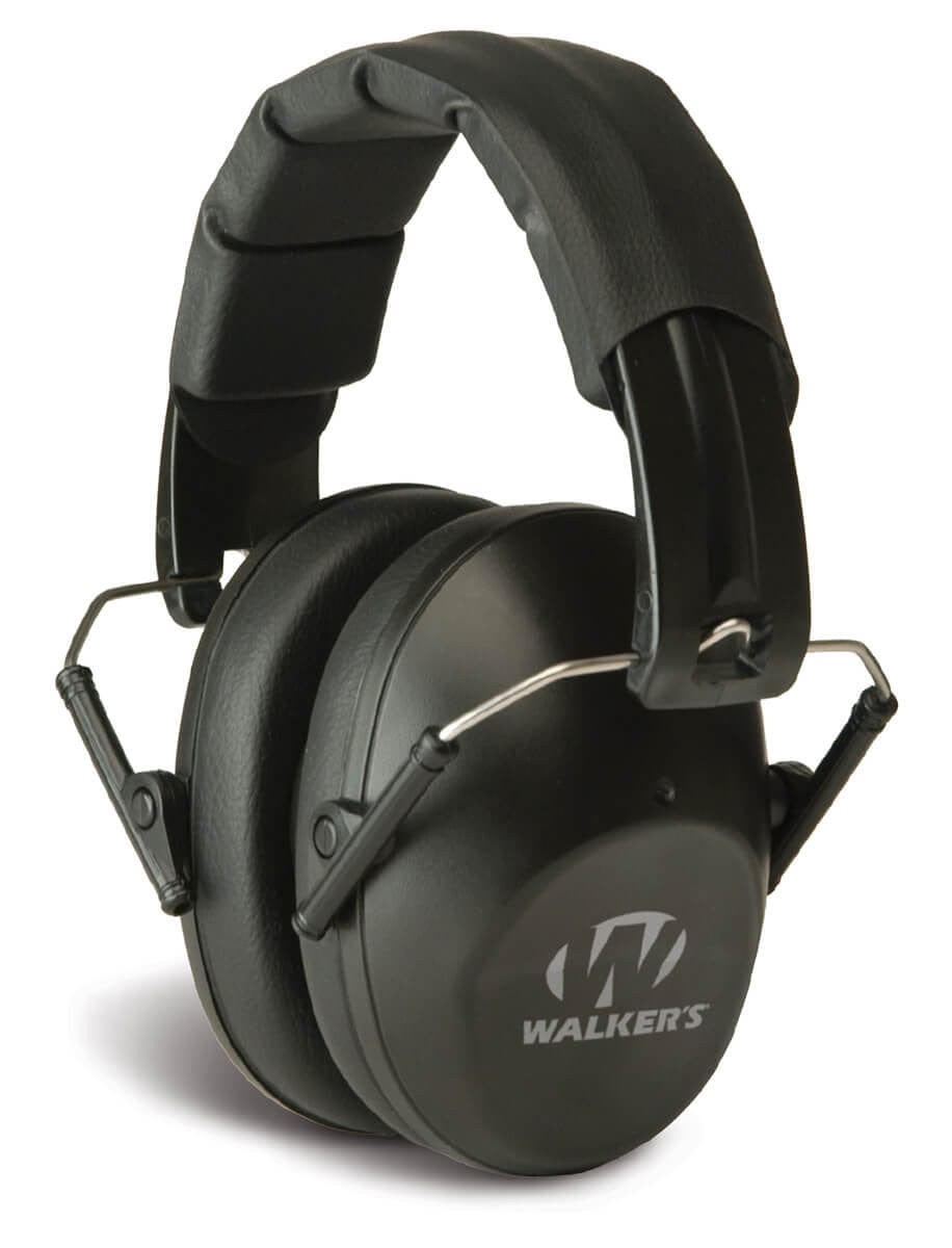 Walker's Pro Low-Profile Folding Earmuff Black NRR 22