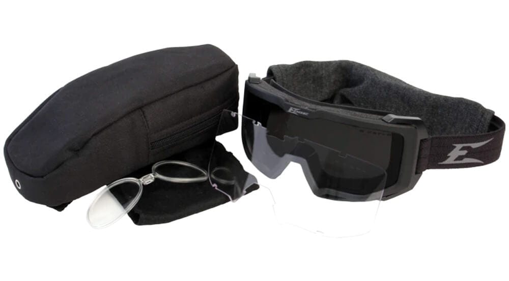 Edge Tactical Eyewear Blizzard Ballistic Goggle Kit with Clear and G-15 Vapor Shield Lenses