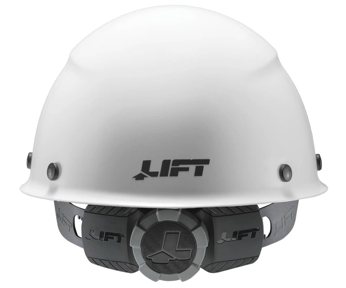 Lift Safety Dax Fiber Resin Cap Style Hard Hat - White Back