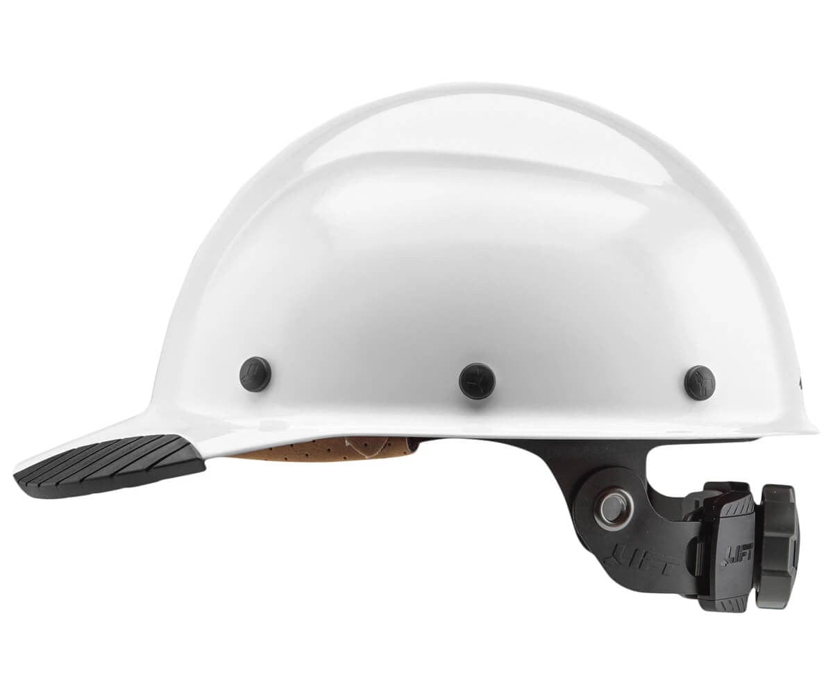 Lift Safety Dax Fiber Resin Cap Style Hard Hat - White Side