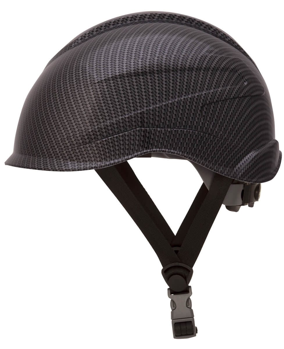Pyramex Ridgeline XR7 Cap Style Hard Hat with 6-Point Ratchet Suspension - Side View