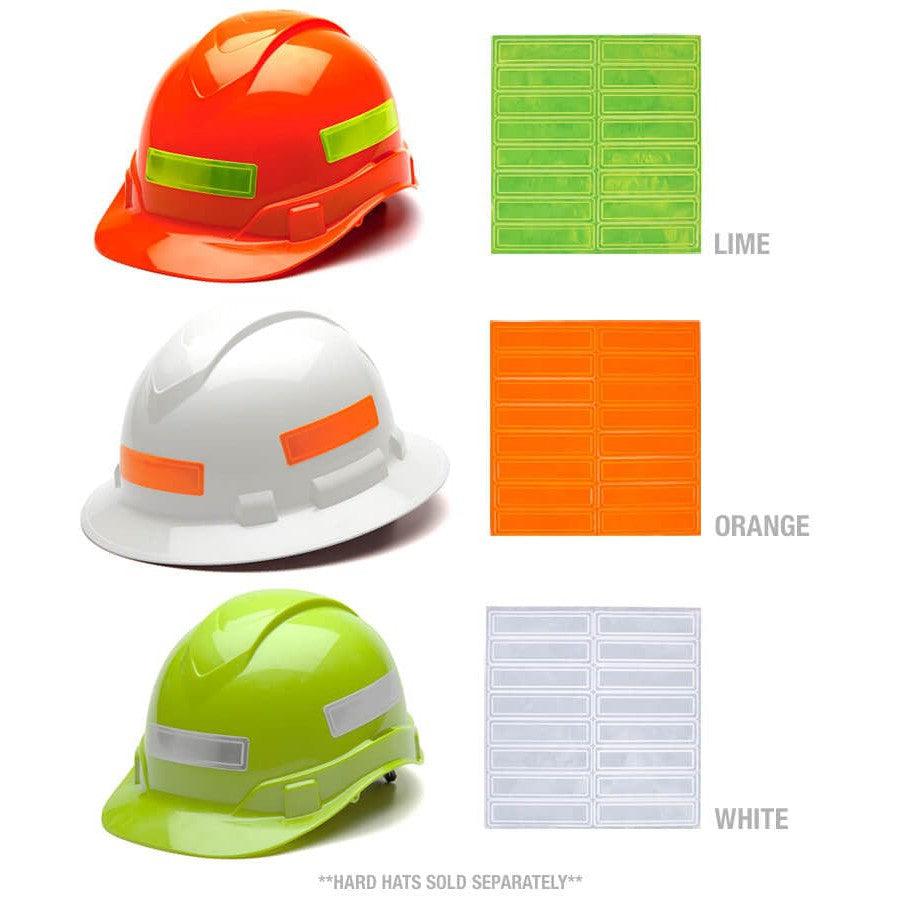 Pyramex Adhesive Reflective Strips for Hard Hats