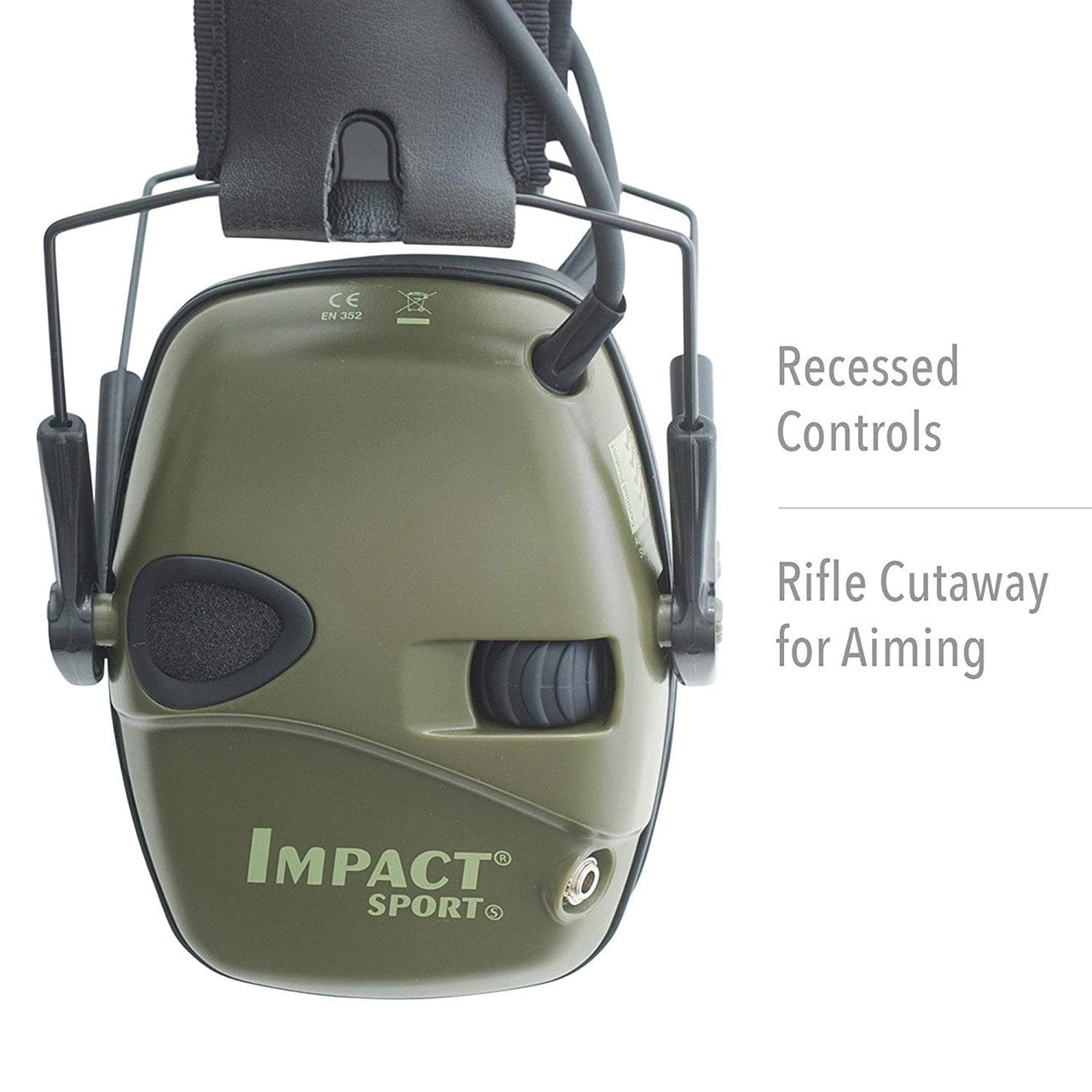個人装備 Howard Leight 22NRR Impact Sport Howard Leight Impact Sport Electronic Earmuffs OD Green