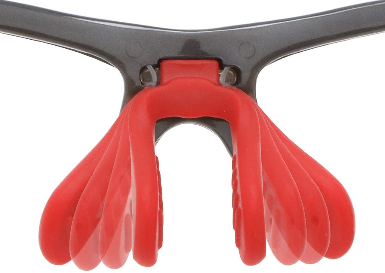 MCR Safety DM131R Dominator DM3 Safety Glasses Gray Red Frame Red Mirror Lenses Flexible Nosepiece