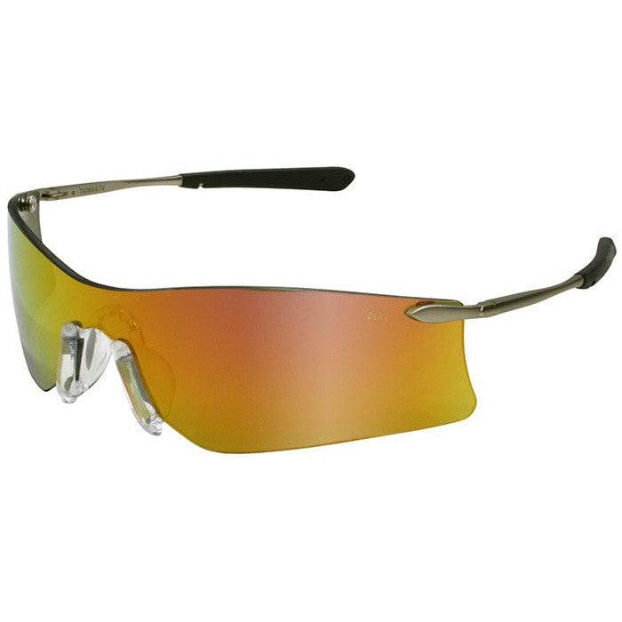 MCR Safety T411R Rubicon T4 Safety Glasses with Fire Mirror Lens