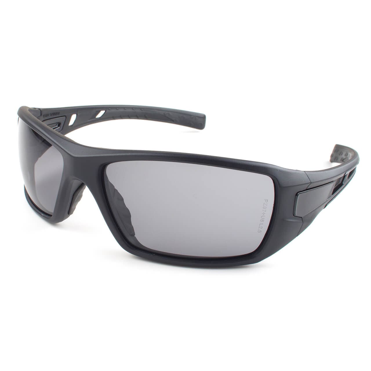 Metel M30 Safety Glasses with Black Frame and Gray Lenses