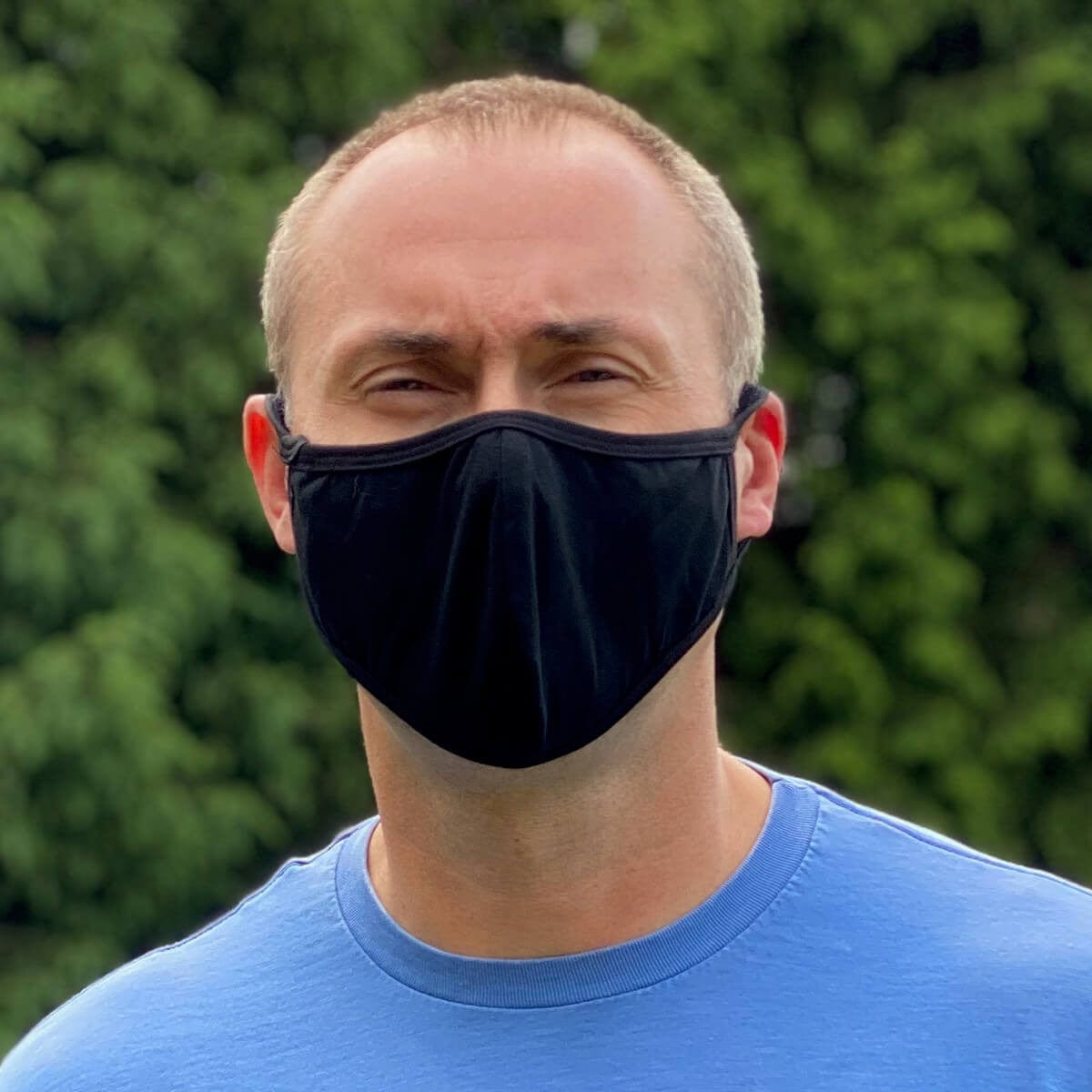 Cloth Face Mask Washable And Reusable 100% Cotton - Front View