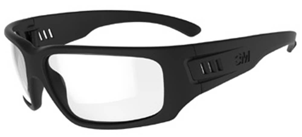 3M Maxim Elite 1000 Safety Glasses with Black Frame and and Clear Anti-Fog Lens MXE1001SGAF-BLK