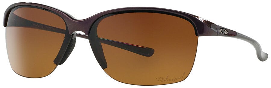 Oakley Unstoppable Sunglasses Raspberry Spritzer Frame with Brown Gradient Polarized Lenses OO9191-03