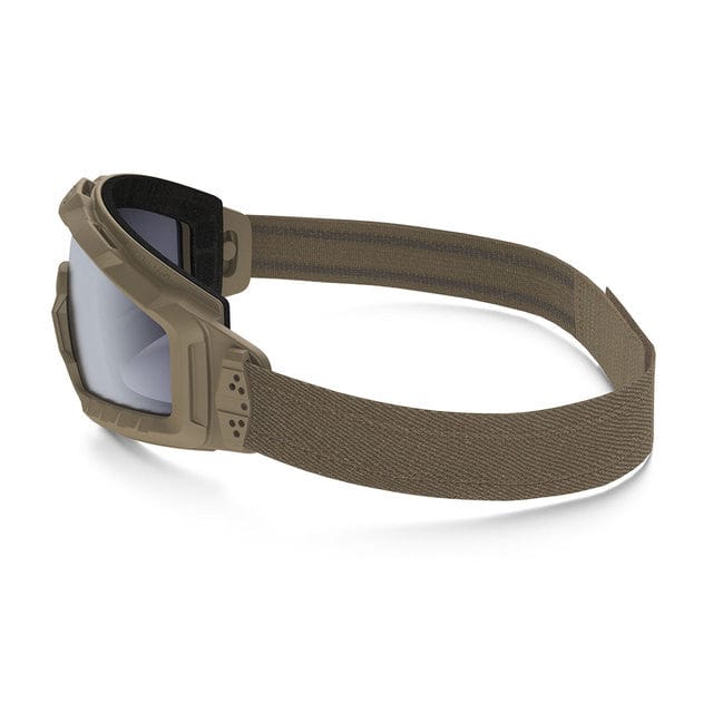 Oakley SI Ballistic Halo Goggle with Terrain Tan Frame and Grey Lens Side