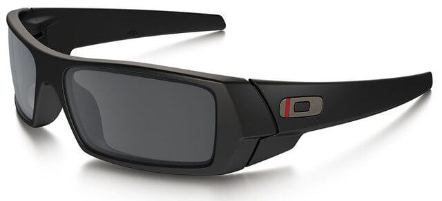 Oakley SI Thin Red Line Gascan Sunglasses with Satin Black Frame and Black Iridium Lens OO9014-2060