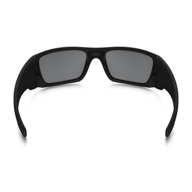 Oakley SI Thin Red Line Fuel Cell Sunglasses with Satin Black Frame and Black Iridium Lens - Back