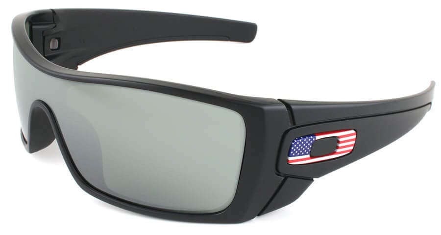 Oakley SI Batwolf Sunglasses Matte Black USA Flag Frame Prizm Black Lens OO9101-5927