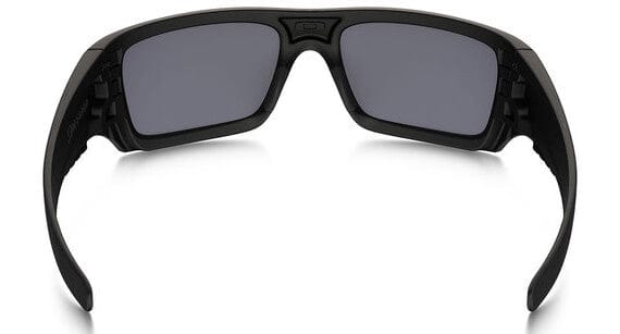 Sunglasses Grey Lens SI Black Oakley with Frame Det Cord