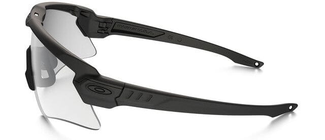 Oakley SI Ballistic M Frame Alpha Sunglasses Matte Black Frame with Clear and Gray Lens