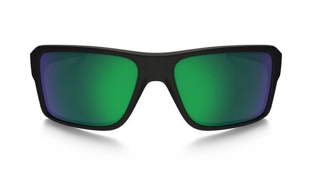 Oakley SI Double Edge Sunglasses with Matte Black Frame and Prizm Maritime Polarized Lens - Front