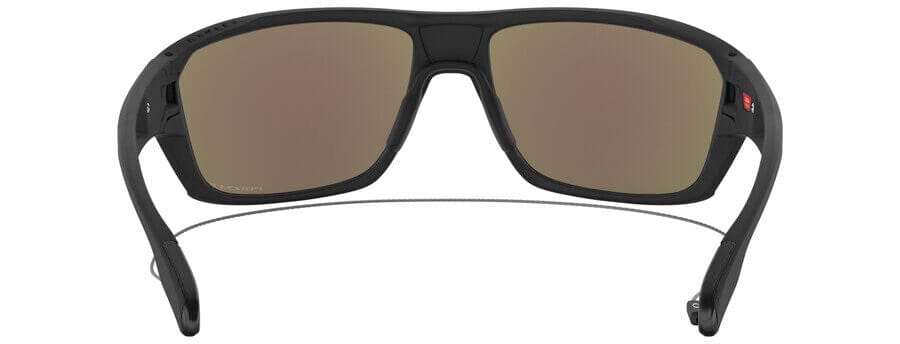 Oakley SI Split Shot Sunglasses with Matte Black Frame and Prizm Deep Water Polarized Lens - Back