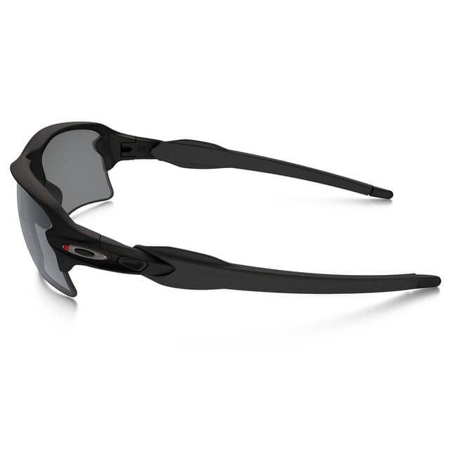 Oakley SI Thin Red Line Flak 2.0 XL Sunglasses with Satin Black Frame and Black Iridium Lens - Side