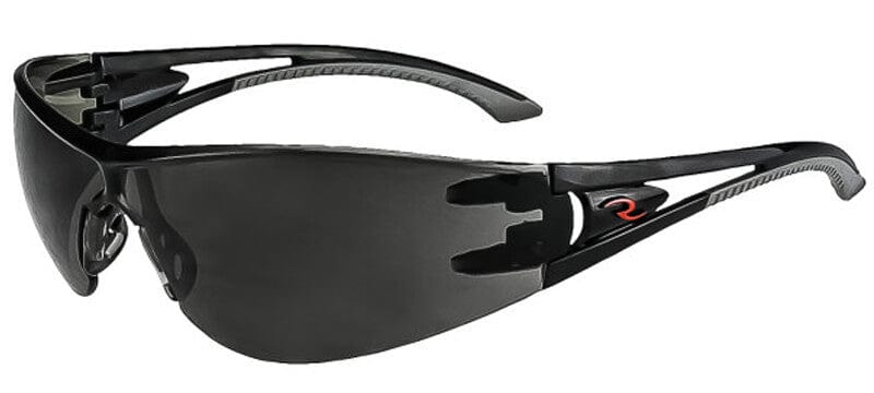 Radians Optima Safety Glasses with Black Frame and Smoke Lens
