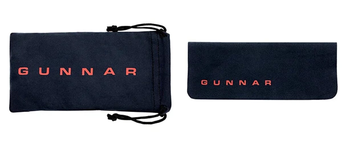 Gunnar Pendleton Computer Glasses with Moss Frame and Amber Lens PEN-09401 - Microfiber Pouch and Cleaning Cloth