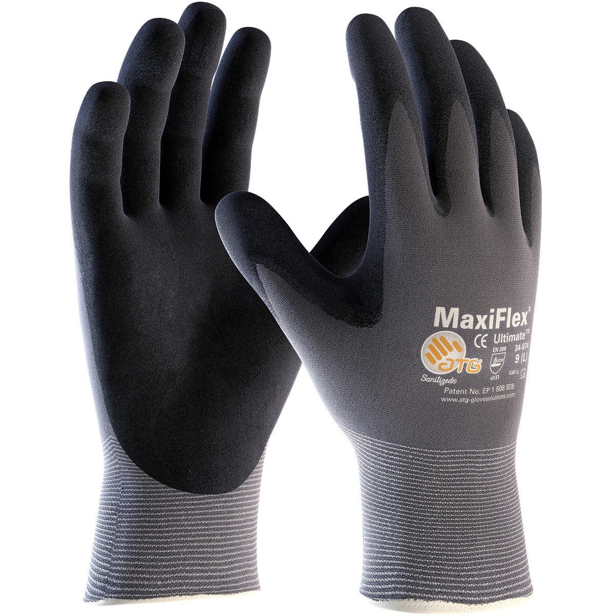 MaxiFlex 34-874 Ultimate Seamless Nitrile Grip Work Gloves