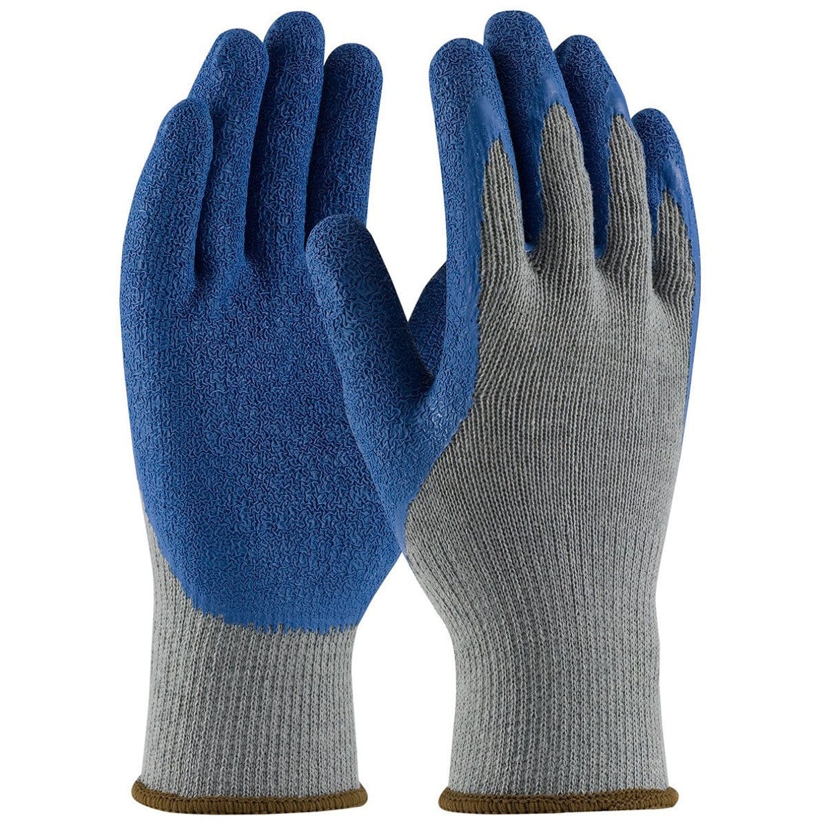 PIP 39-C1305 G-Tek Seamless Knit Cotton/Polyester Gloves - Latex Coated Crinkle Grip on Palm & Fingers - Regular Grade