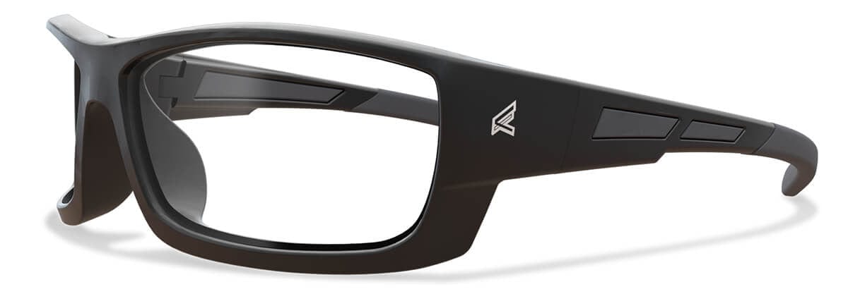 Edge Mazeno Slim Fit Safety Glasses with Black Frame and Clear Lens PM111