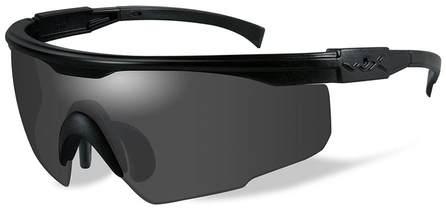 Wiley X PT-1 Ballistic Sunglasses with Black Frame and Smoke Lens