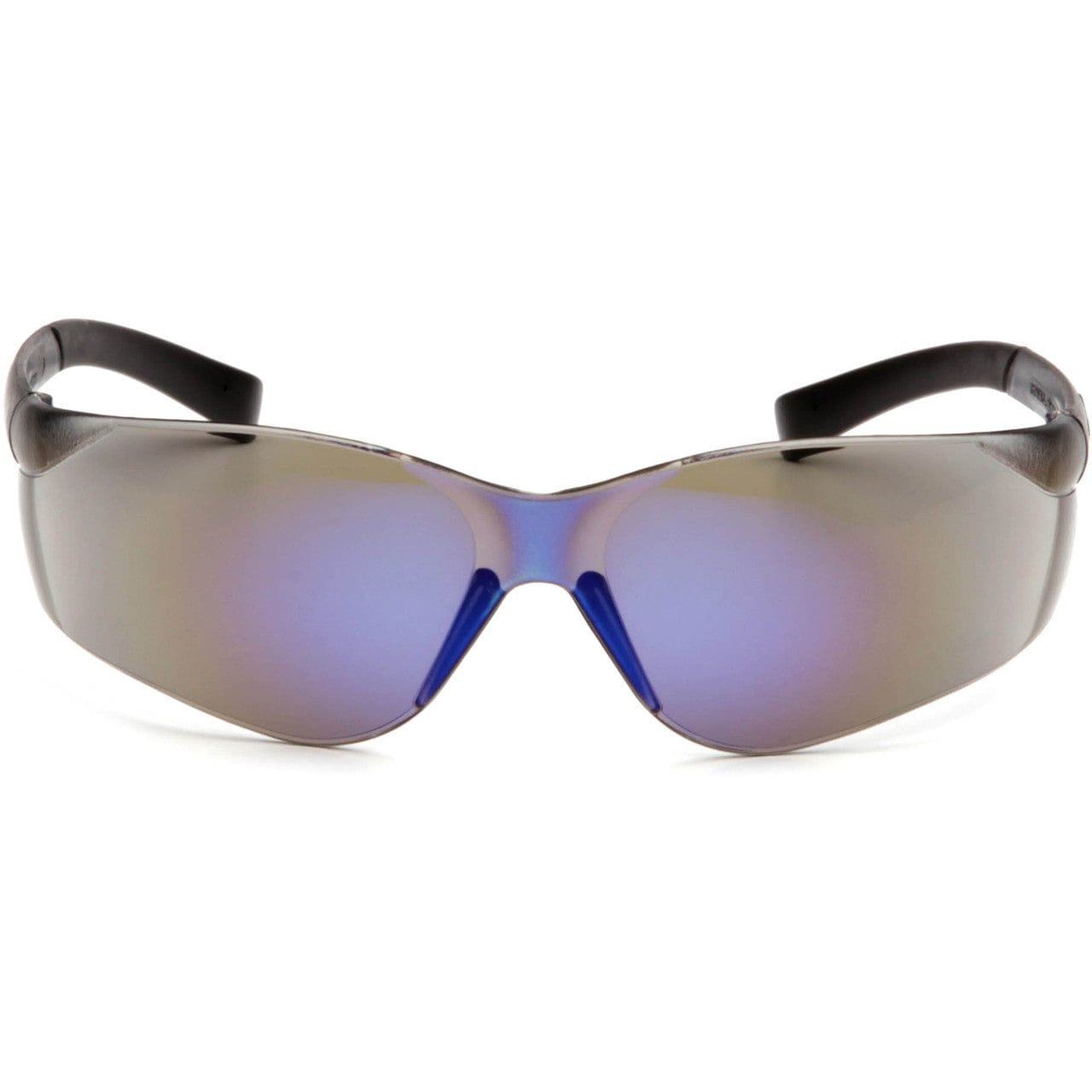Pyramex Ztek Safety Glasses with Blue Mirror Lens S2575S Front View