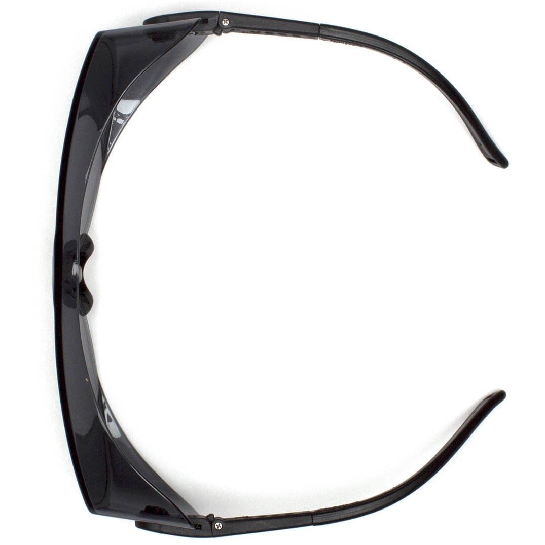 Pyramex OTS XL S7520SJ Over-Prescription Safety Glasses with Large Gray Lens Top View