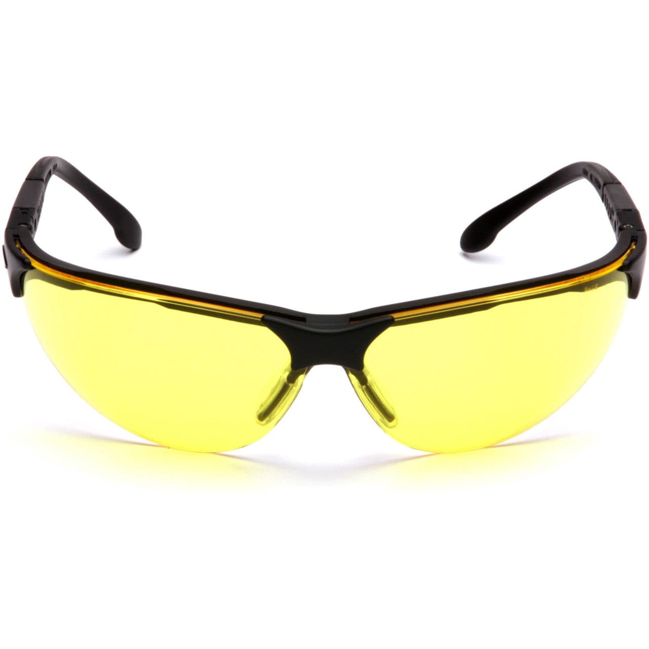 Pyramex Rendezvous Safety Glasses Black Frame Amber Lens SB2830S Front
