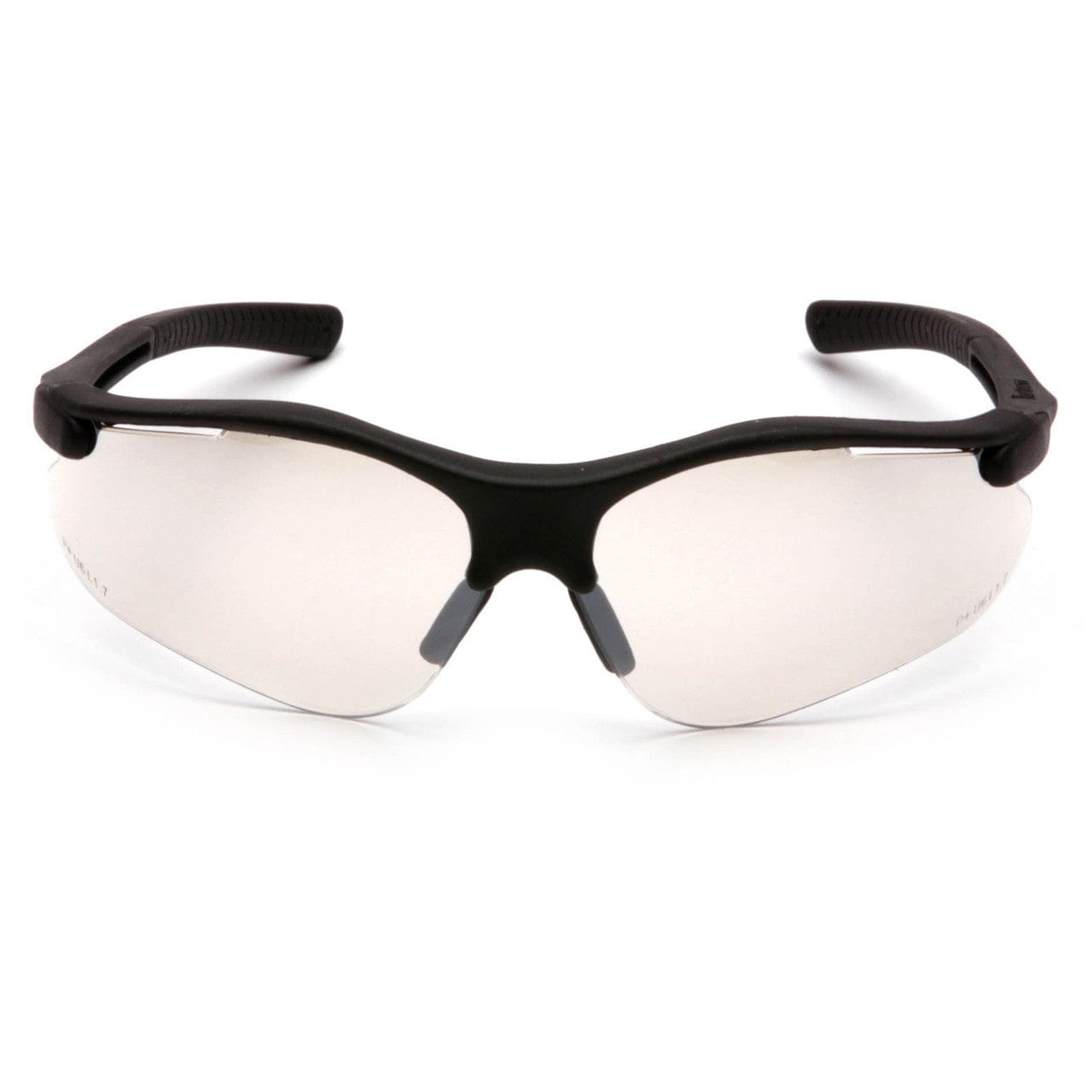Pyramex Fortress Safety Glasses with Black Frame and Indoor/Outdoor Lens SB3780D Front View