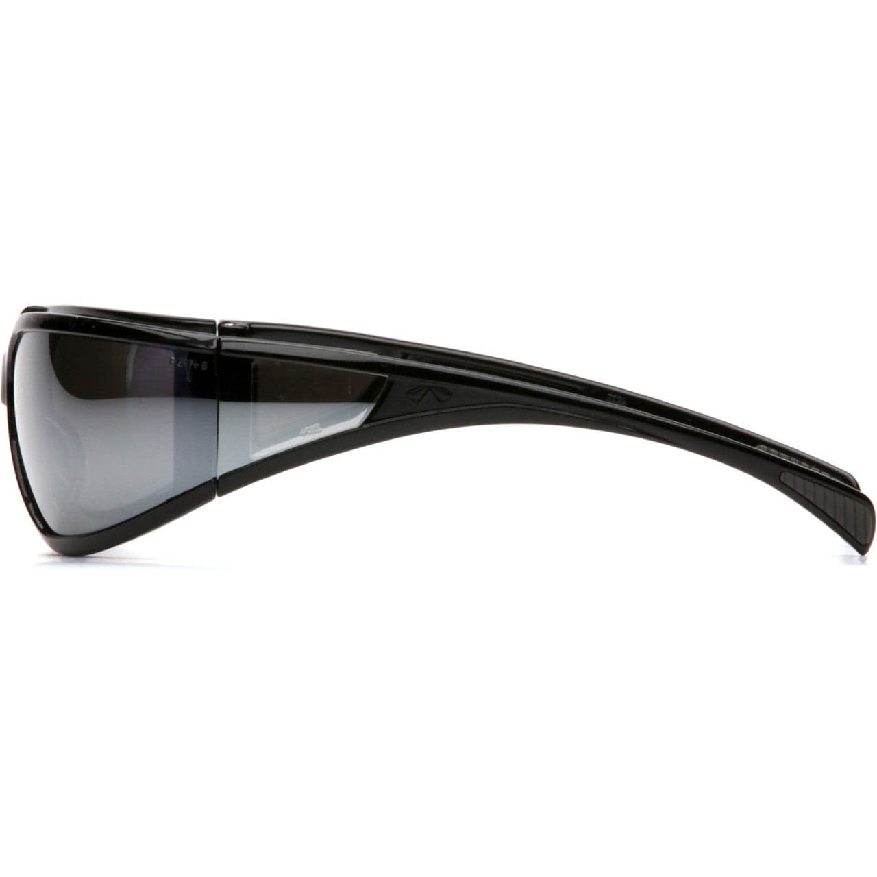 Pyramex Exeter Safety Glasses with Black Frame and Silver Mirror Anti-Fog Lens SB5170DT Side
