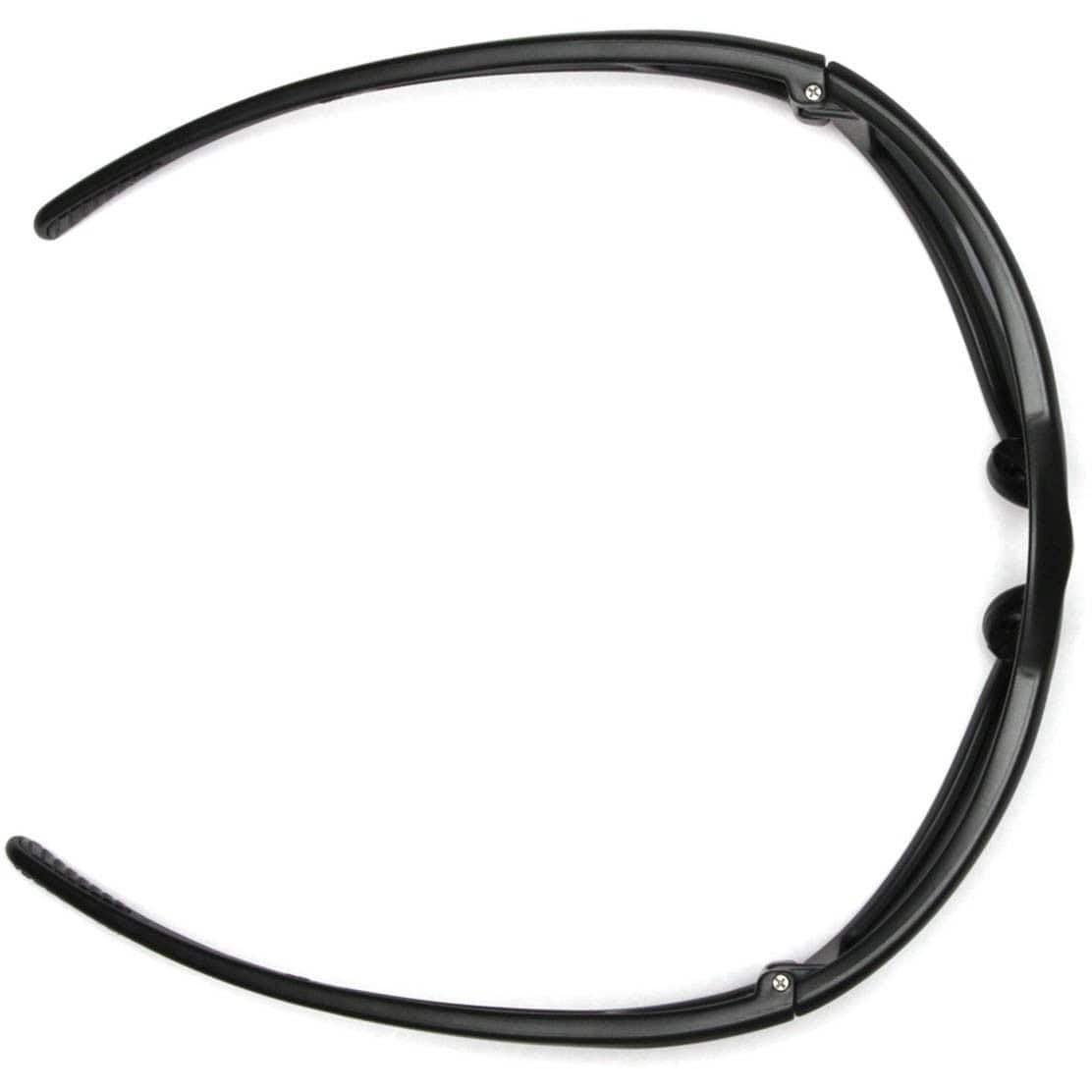 Pyramex Exeter Safety Glasses with Black Frame and Silver Mirror Anti-Fog Lens SB5170DT Top