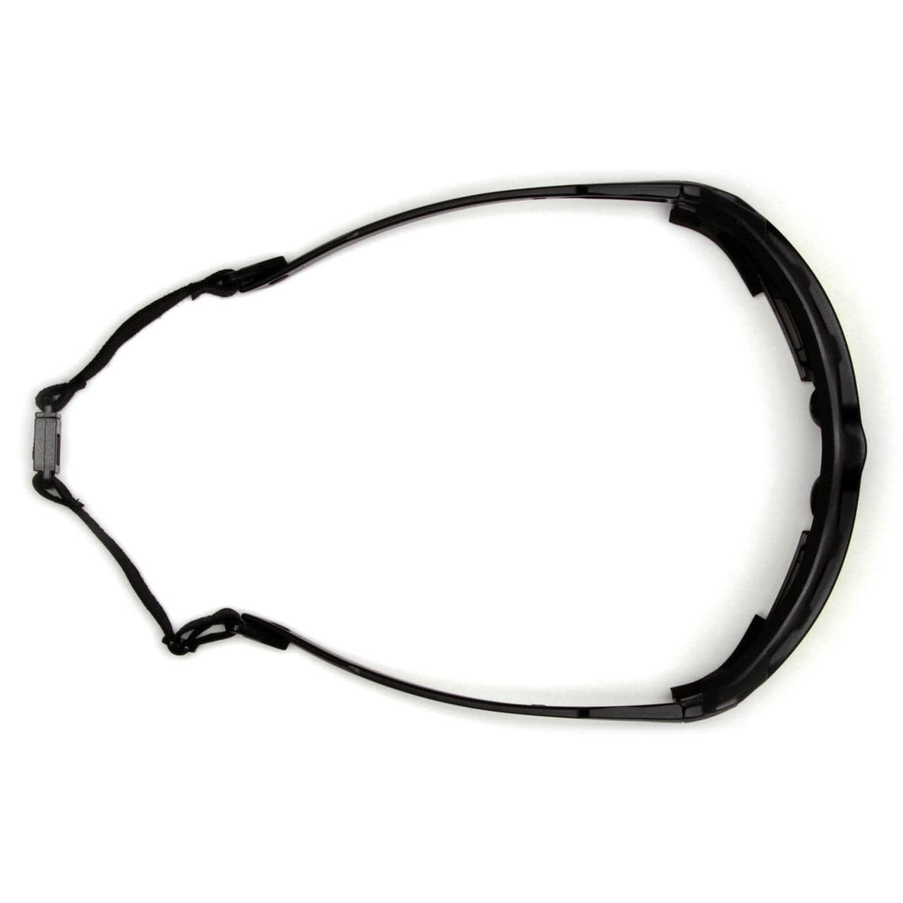 Pyramex Highlander Plus Safety Glasses Black Foam-Lined Frame Gray Anti-Fog Lens SBG5020DT Top