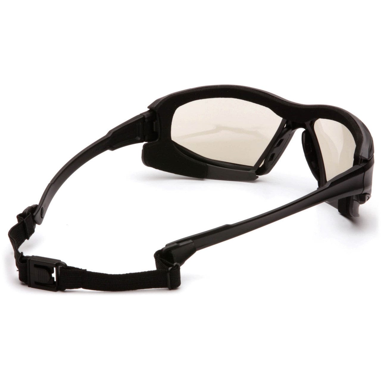 Pyramex Highlander Plus Safety Glasses Black Foam-Lined Frame Indoor/Outdoor Anti-Fog Lens SBG5080DT Back