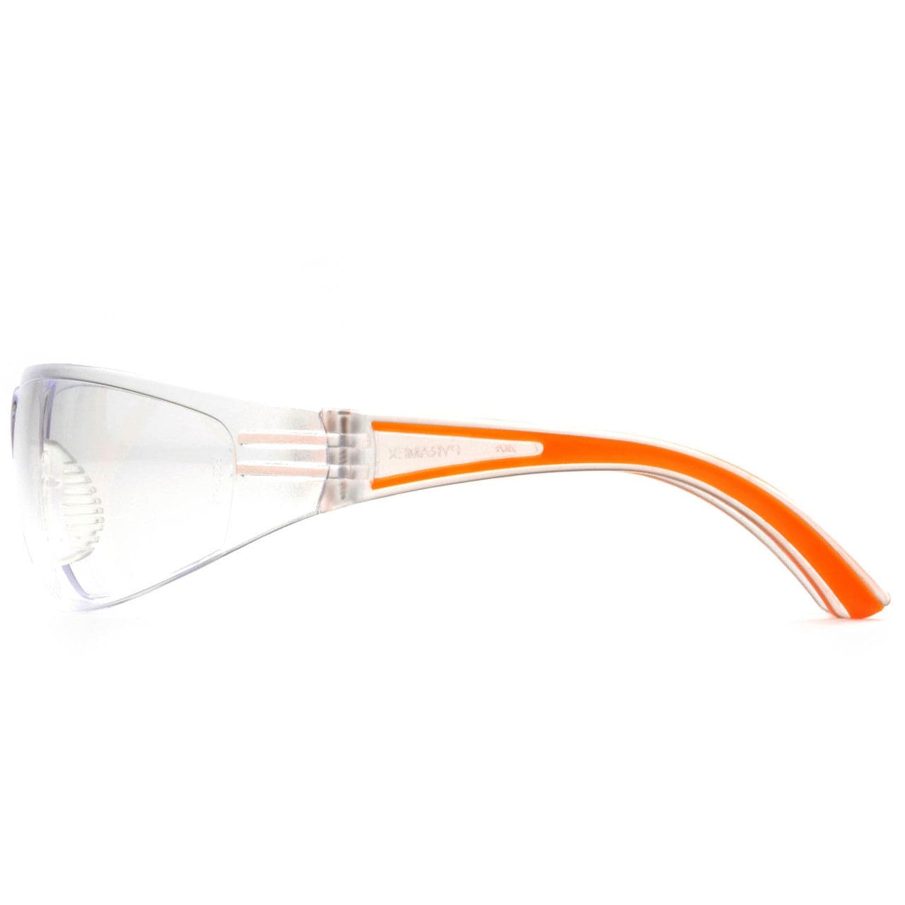 Pyramex Cortez Safety Glasses Orange Temples Clear Lens SO3610S Side