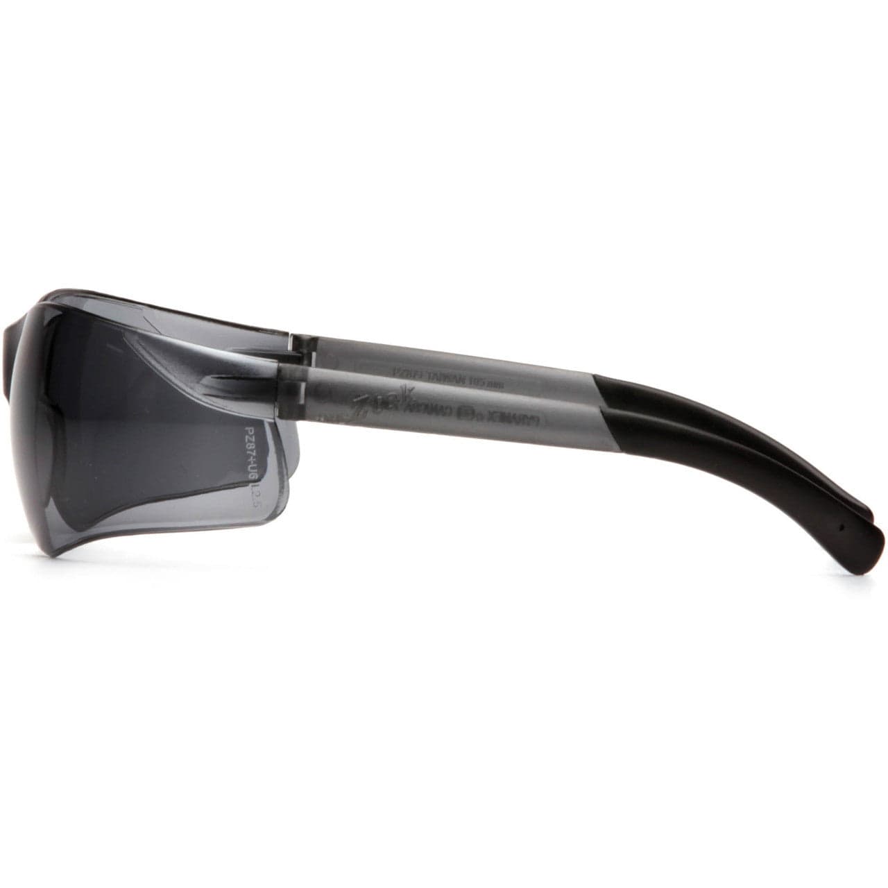 Pyramex Ztek Safety Glasses with Gray Anti-Fog Lens S2520ST Side View