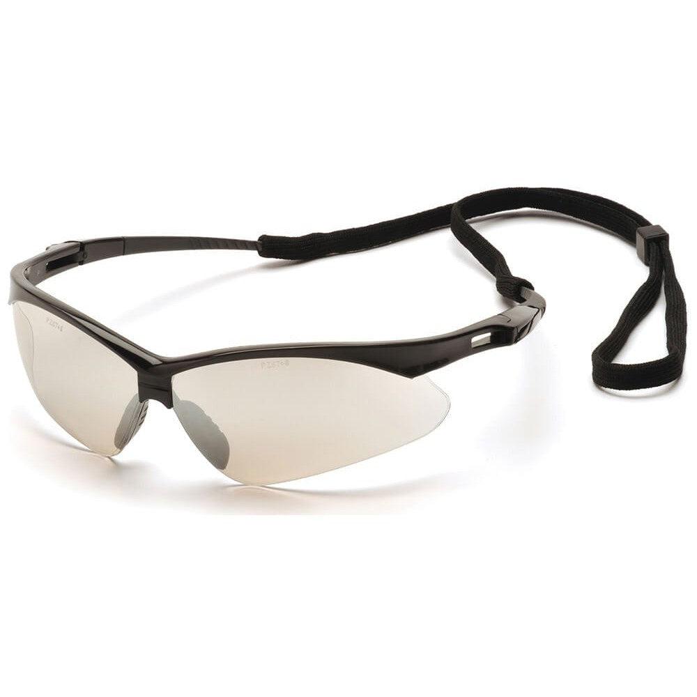 Pyramex PMXtreme Safety Glasses with Black Frame and Indoor/Outdoor Mirror Lens