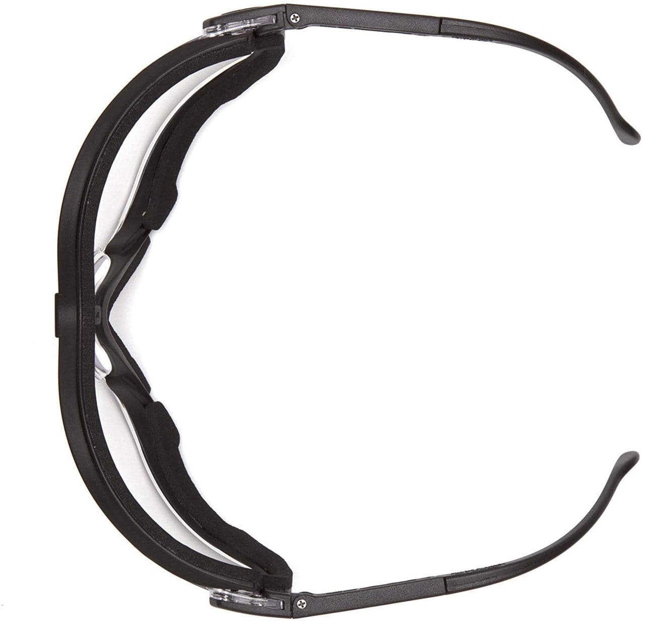Pyramex V2G Safety Glasses/Goggles with Black Frame and Gray H2MAX Anti-Fog Lens GB1820STM - Top View
