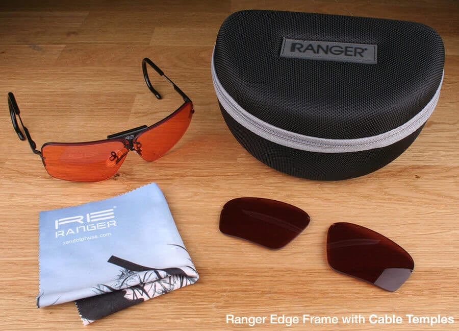 Randolph Edge 2-Lens Premium Clay Kit with HD Medium and Modified Brown Lenses with Cable Temples