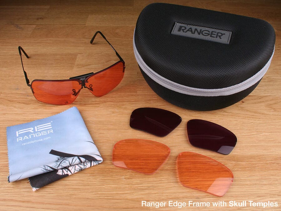 Randolph Edge 3-Lens Clay Kit with HD Light, HD Medium and CMT Lenses with Skull Temples
