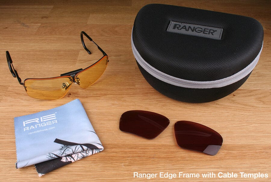 Randolph Edge 2-Lens Premium Hunting Kit with Medium Yellow and Modified Brown Lenses with Cable Temples