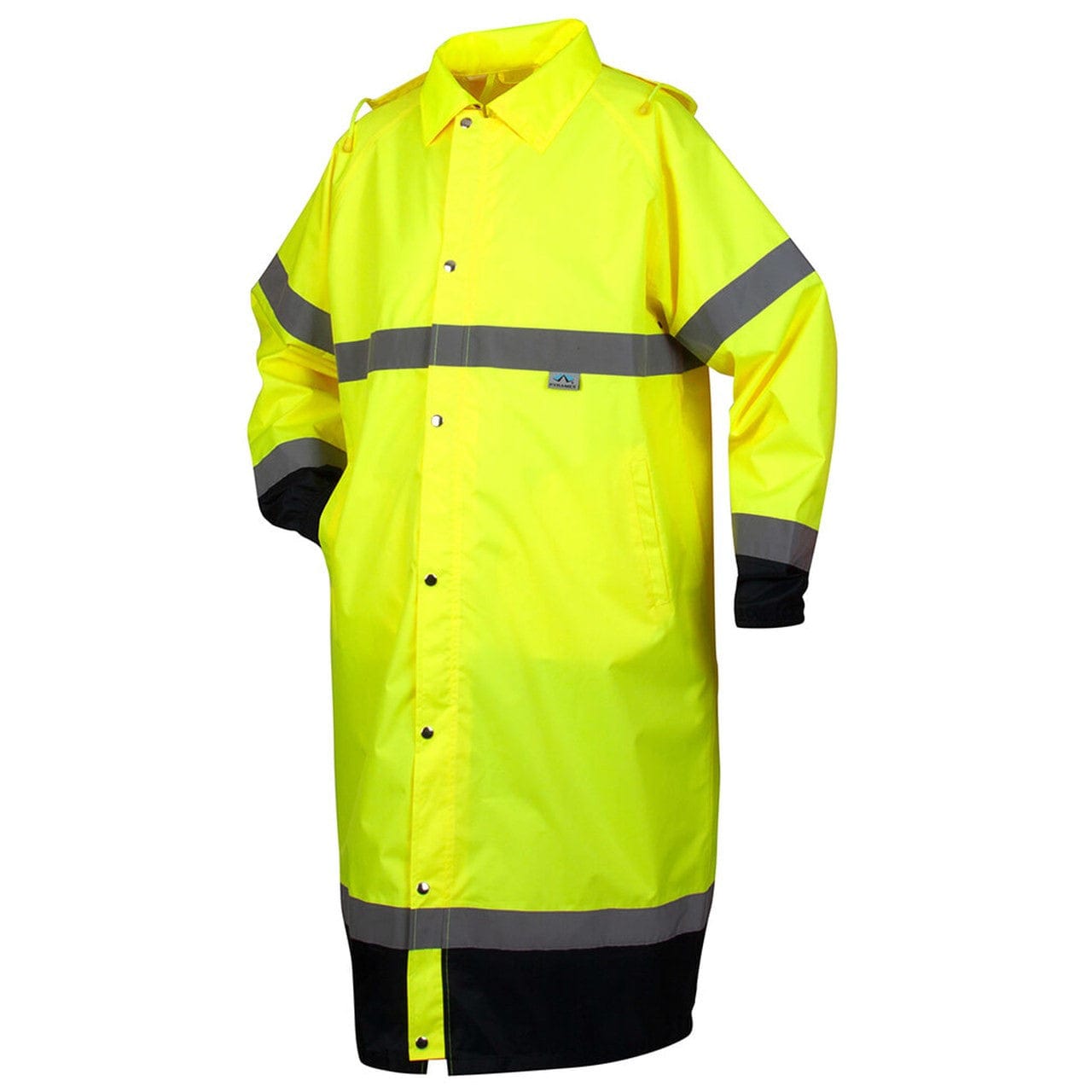 Pyramex RRWC3110 Premium Hi-Vis Raincoat with Drawstring Hood - Front