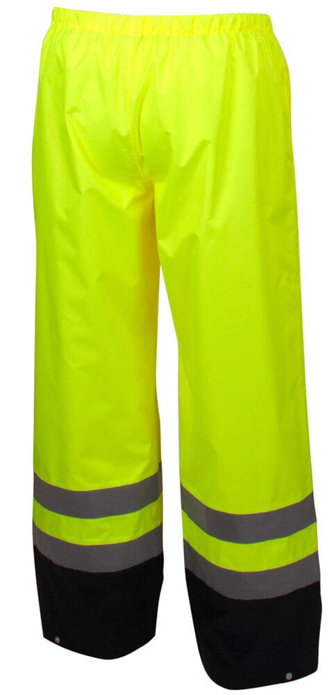 Pyramex RRWP3110 Premium Hi-Vis Rainwear Pants - Back