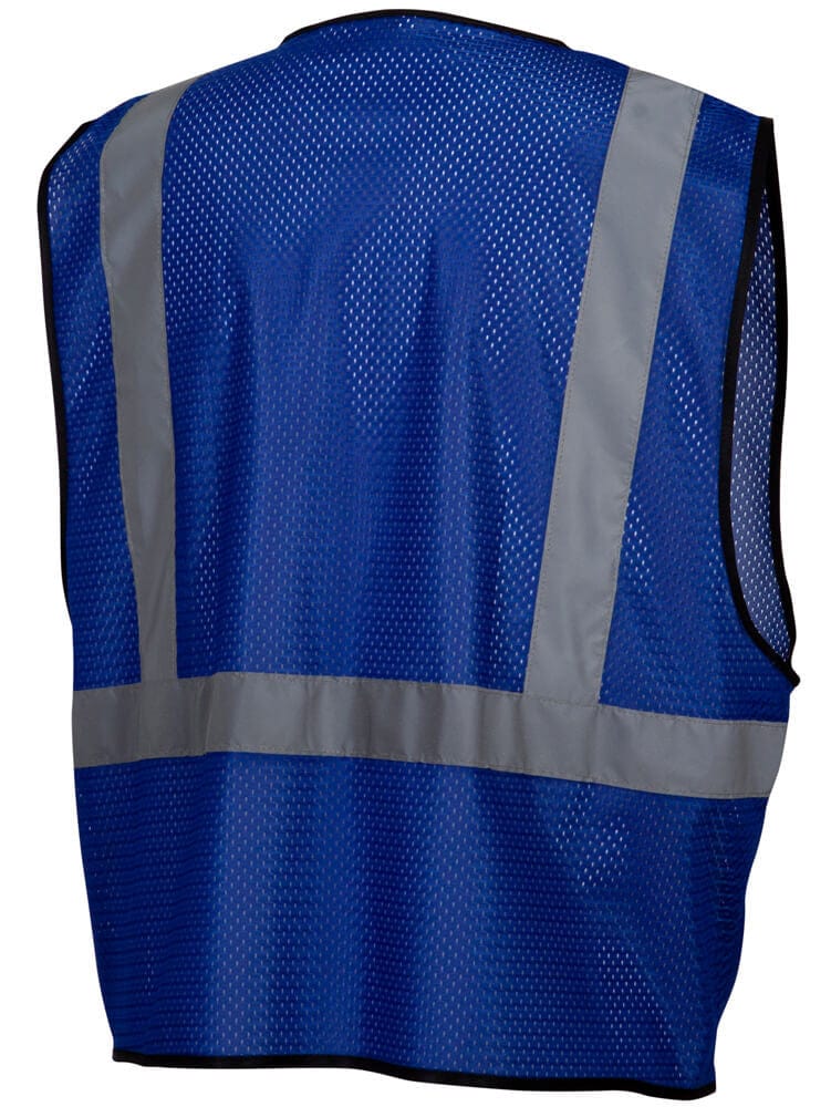 Pyramex RV1265 Non-ANSI Mesh Safety Vest - Blue - Back